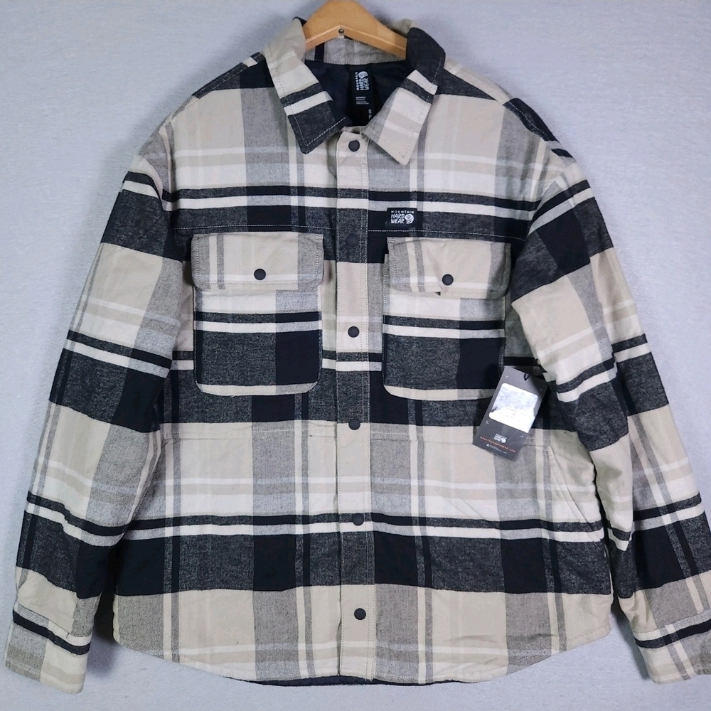Mountain Hardwear Black and Gray Plaid Women's Jacket Shacket